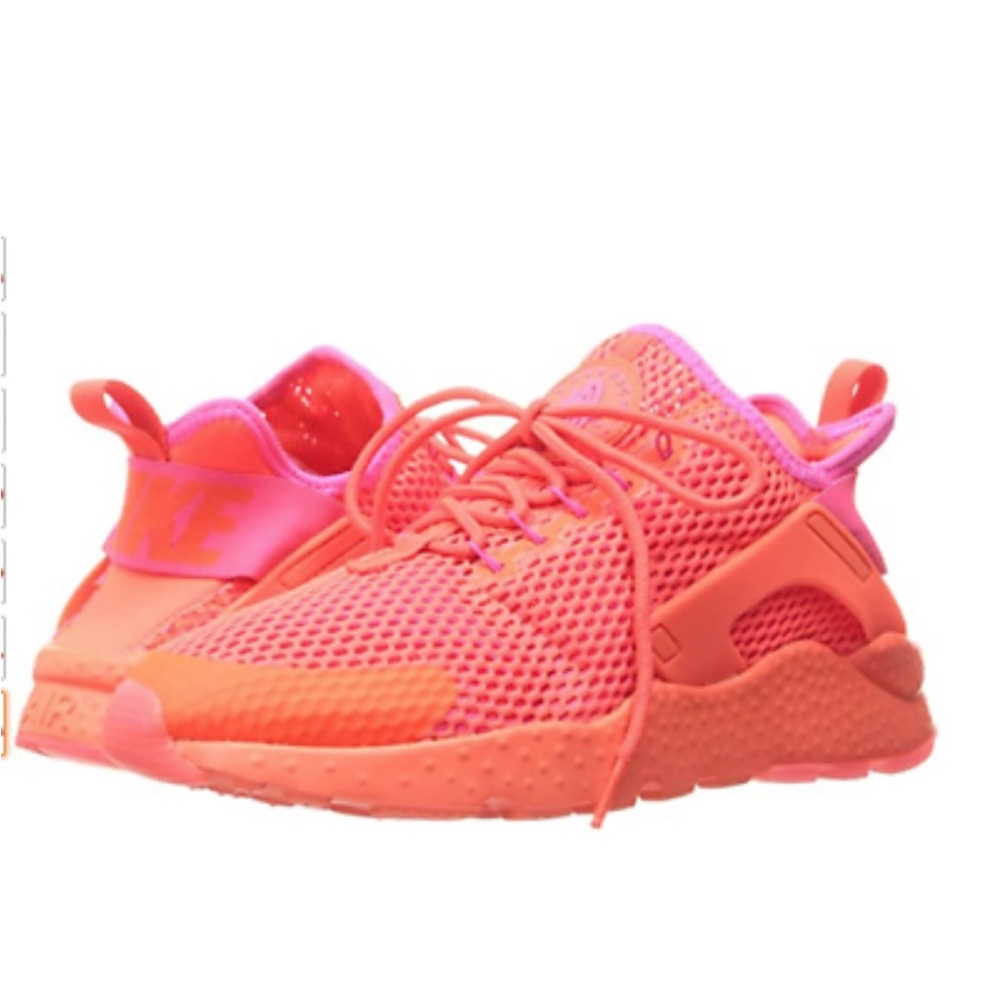 Nike Air Huarache Women's Shoes Run Ultra Total Crimson Sneakers Mesh Size 12